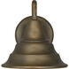 Carmel 1 Light 9 inch Statuary Bronze Outdoor Wall Lantern, Medium