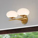 Sloane LED 16 inch Satin Brass Bathroom Light Wall Light in 2