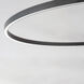 Groove WiZ LED 31.5 inch Black Single Pendant Ceiling Light