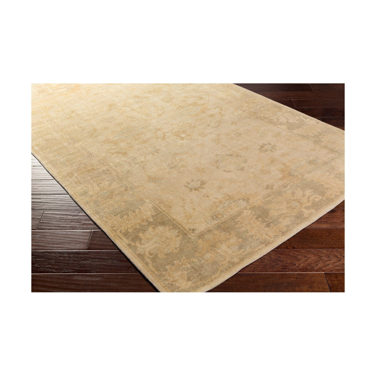 Ainsley 69 X 45 inch Beige/Pale Blue/Wheat/Khaki Rugs, Wool