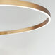 Groove LED 39.5 inch Gold Single Pendant Ceiling Light