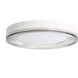 Ondulada LED 15.75 inch Sand White Flush Mount Ceiling Light in Smoky Acrylic