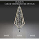 Forever Eternity LED 13.88 inch Heirloom Gold Pendant Ceiling Light in Clear Radiance Crystal and Tahitian Silver Pearl