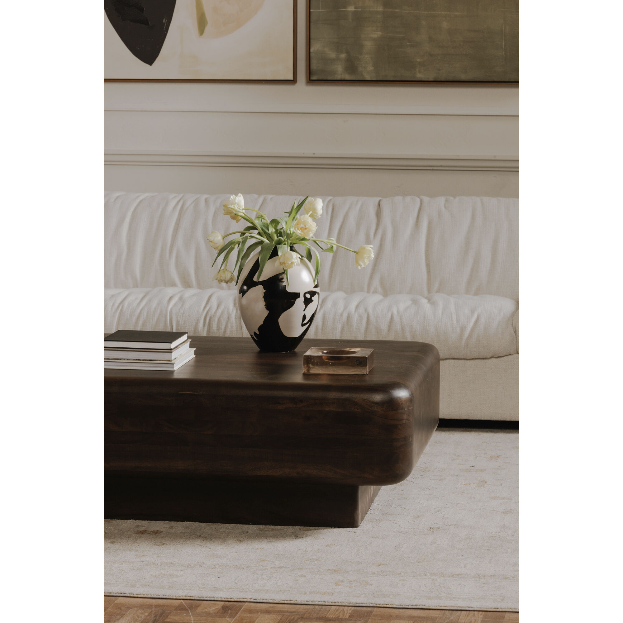 Eton 60 X 40 inch Dark Brown Coffee Table