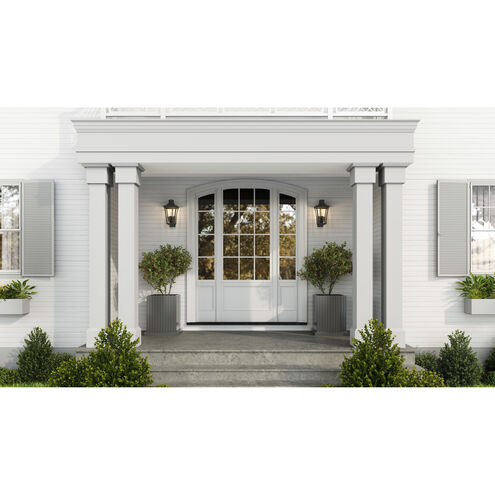 Quentin 4 Light 20 inch Earth Black Outdoor Wall Lantern, Large