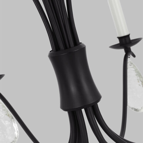 C&M by Chapman & Myers Shannon 8 Light 32.63 inch Aged Iron Chandelier Ceiling Light