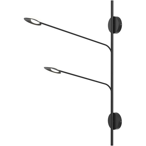 Rotaire LED 4.63 inch Black Wall Sconce Wall Light