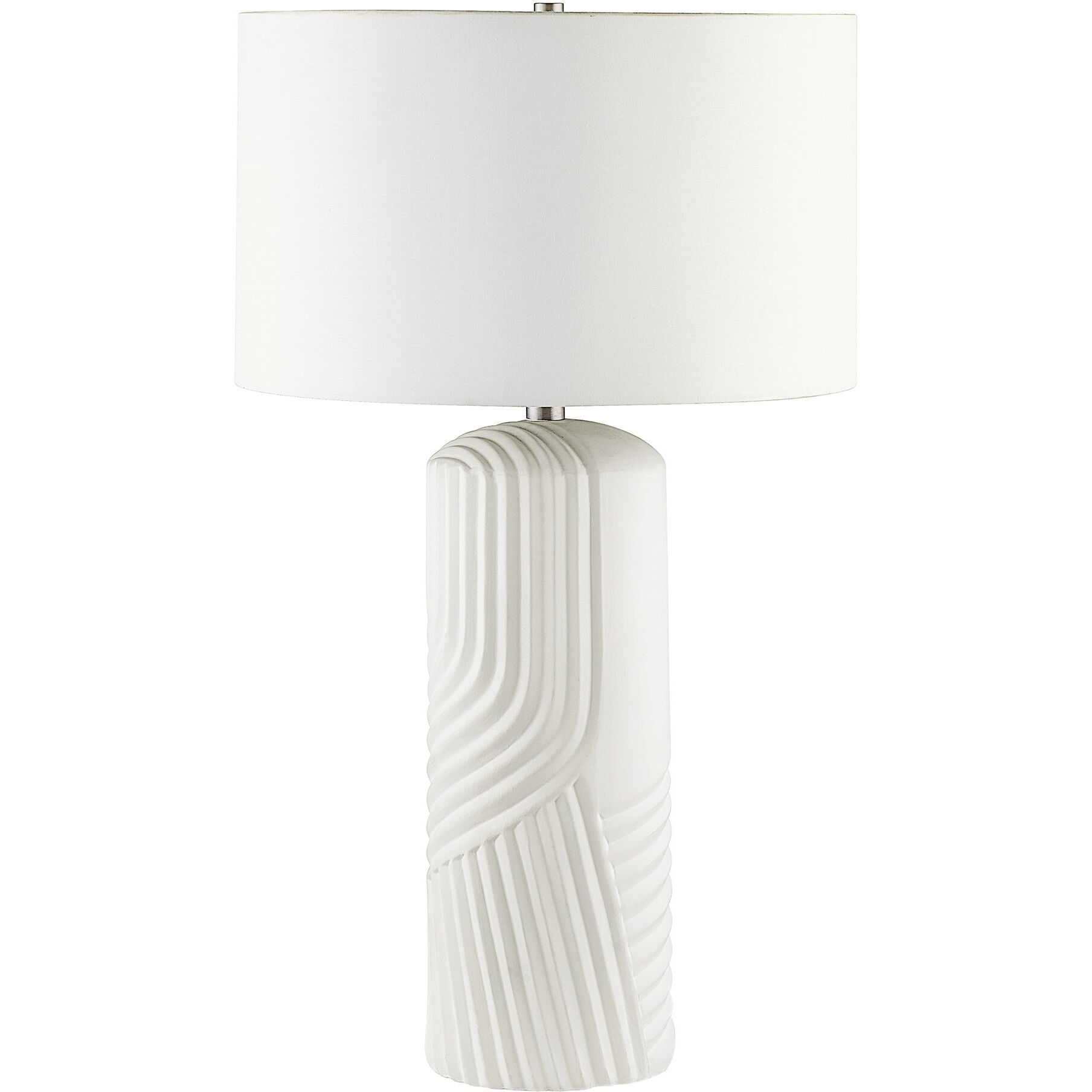Valerie 28 inch 100 watt Matte Off-White Table Lamp Portable Light