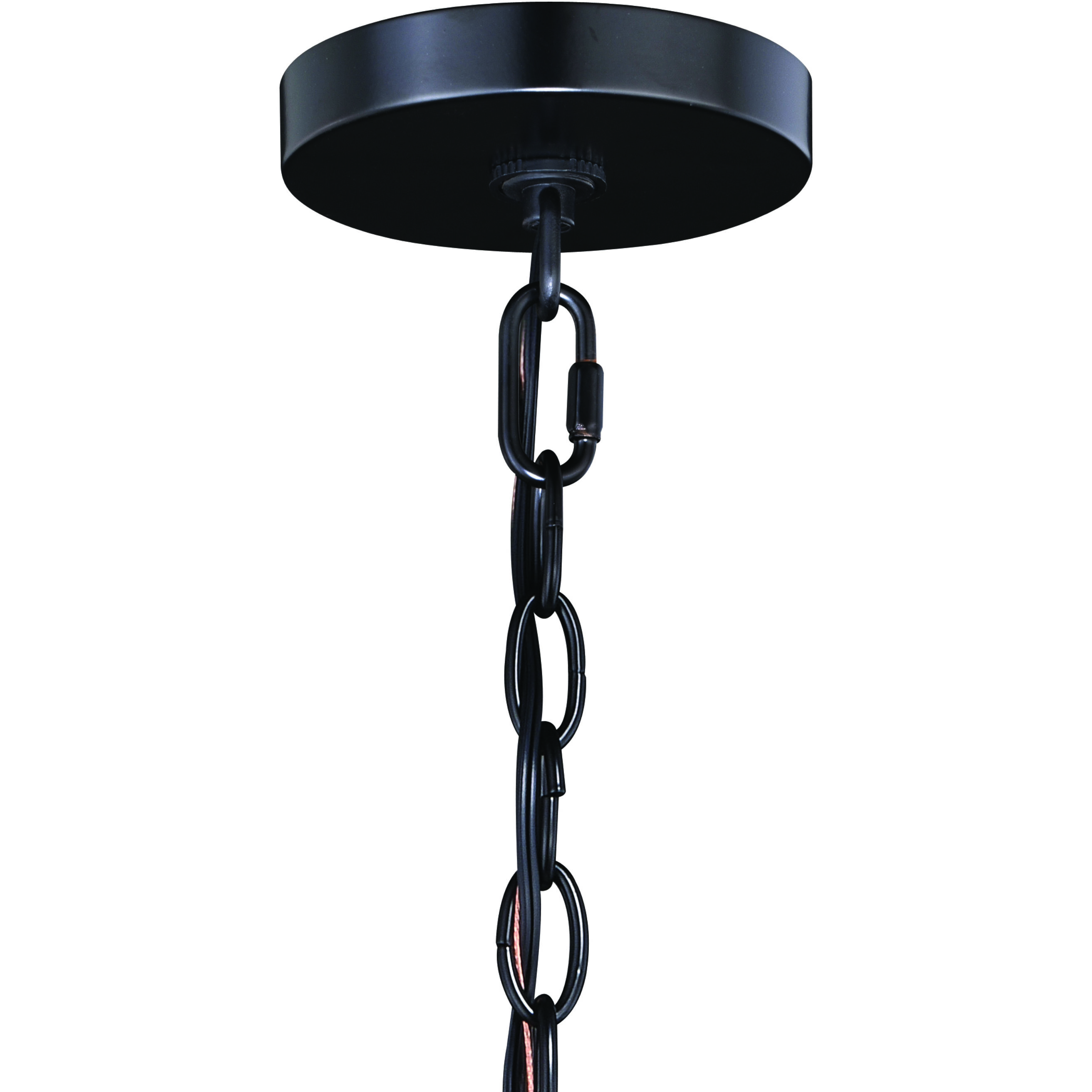 Bremerton LED 20 inch Black and Burnished Teak Chandelier Ceiling Light