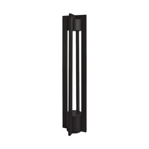 Chamber 120 12.5 watt Black Bollard Lighting in 2700K, WAC Landscape