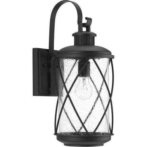 Hollingsworth 1 Light 19 inch Textured Black Outdoor Wall Lantern, Medium