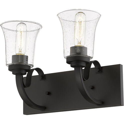 Halliwell 2 Light 14 inch Bronze Vanity Wall Light