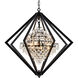 Canada 4 Light 28 inch Black Chandelier Ceiling Light