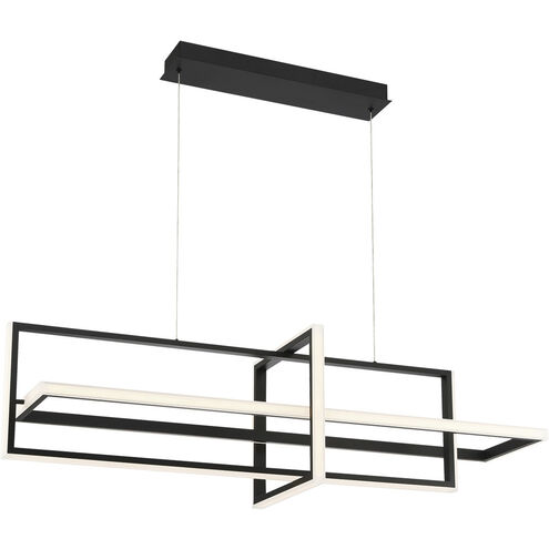 Bordo LED 15.75 inch Black Chandelier Ceiling Light