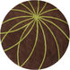 Forum 117 X 117 inch Olive, Dark Brown Rug