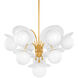 Stampford 10 Light 33 inch Aged Brass Chandelier Ceiling Light