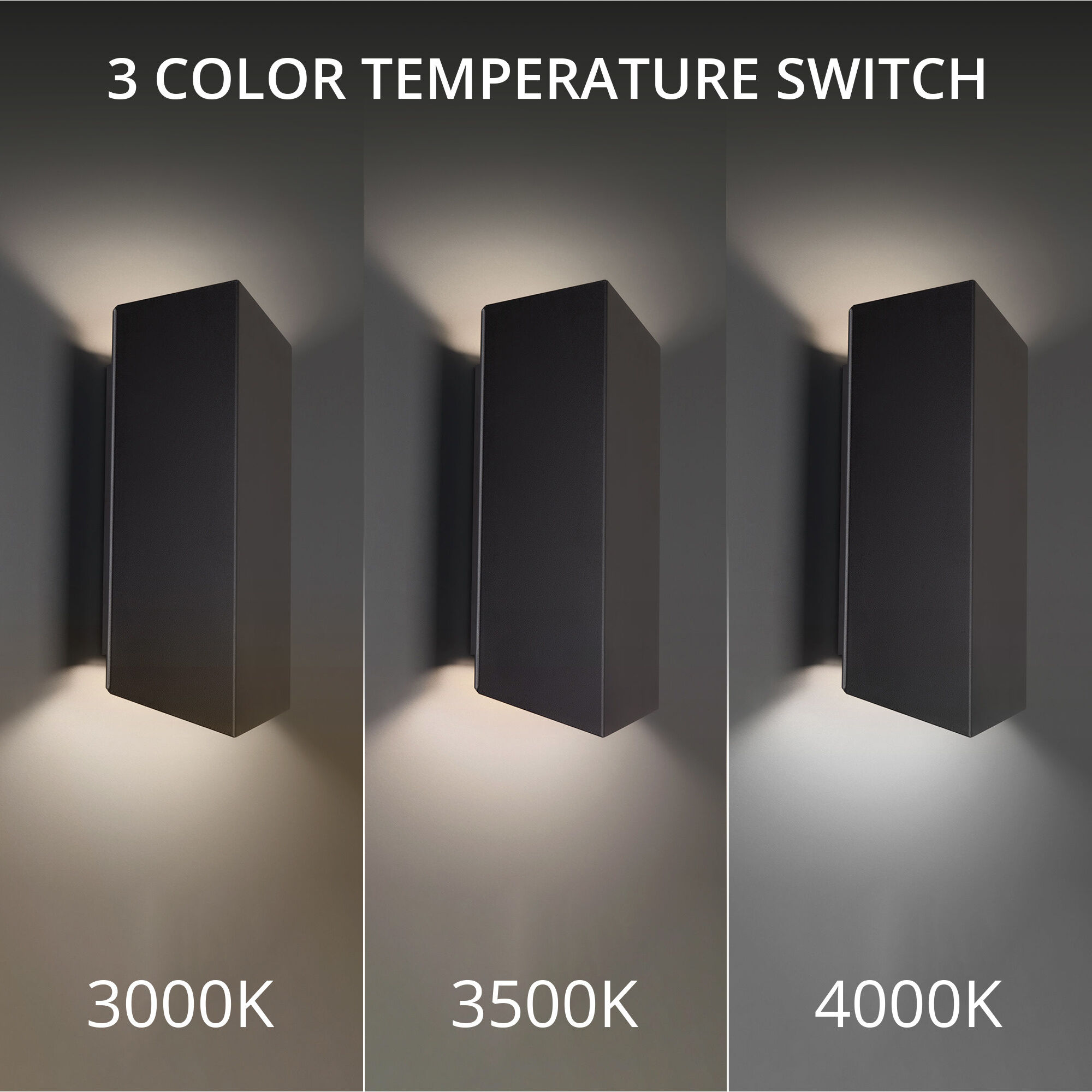 Summit LED 14 inch Black Outdoor Wall Light in 3000K, dweLED