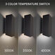 Summit LED 14 inch Black Outdoor Wall Light in 4000K, dweLED