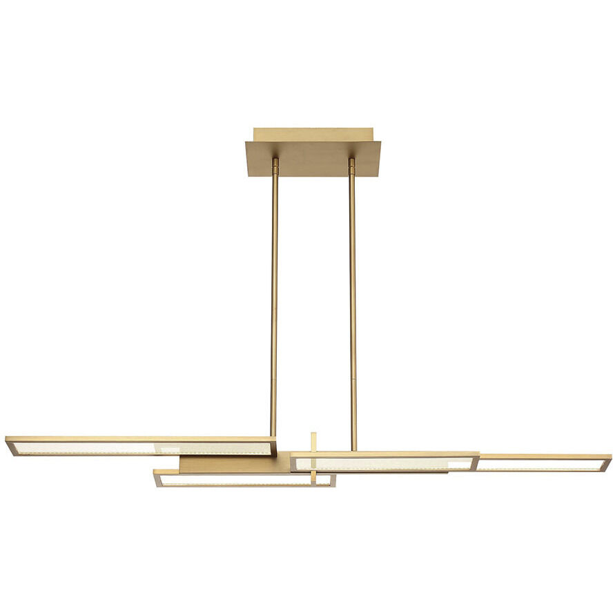 Bayswater Linear Chandelier Ceiling Light in Gold