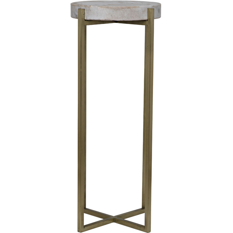 Soho 26.5 X 11 inch Antique Brass Side Table
