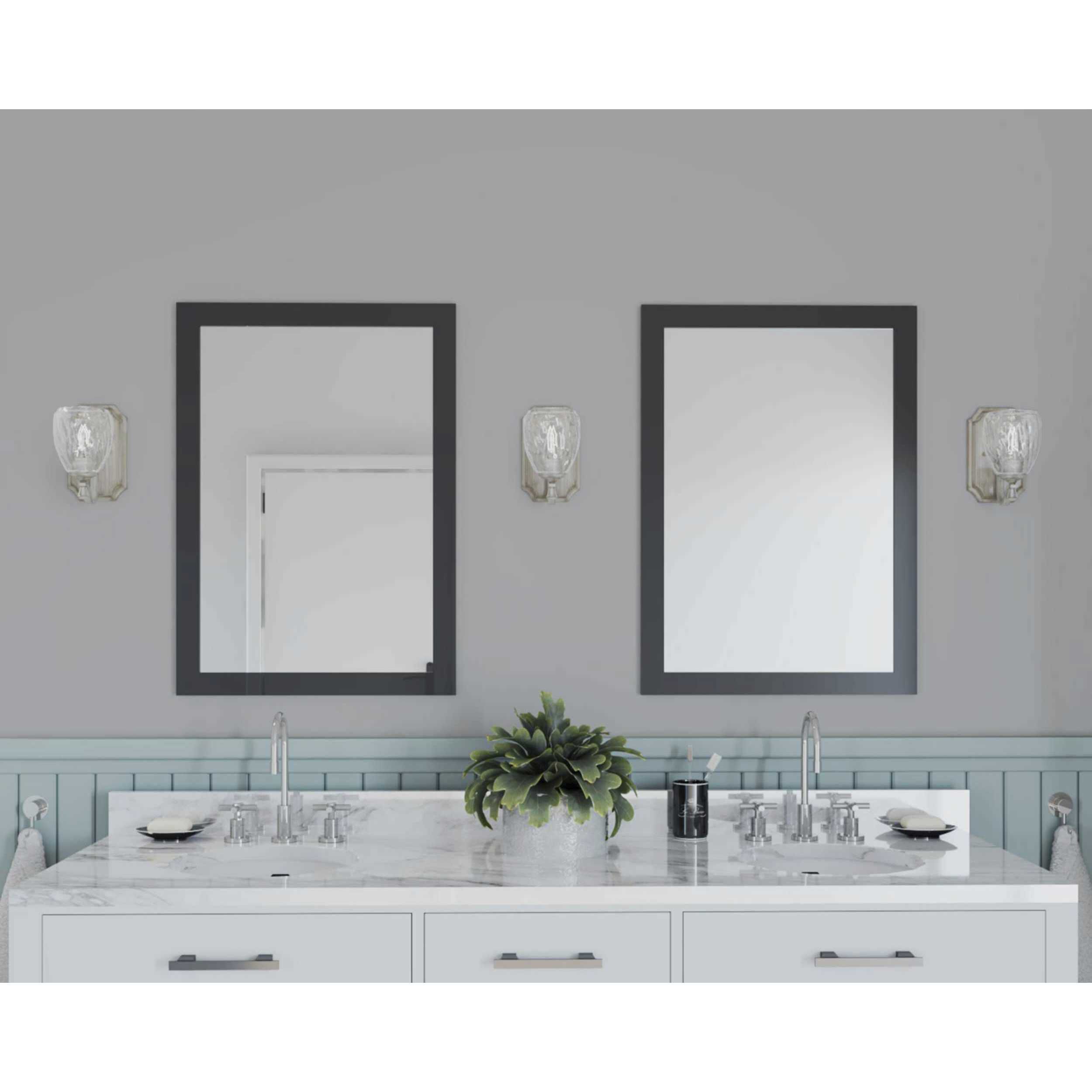 Anjoux 1 Light 5 inch Silver Ridge Bath Vanity Wall Light