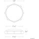 Grommet 1 Light 13 inch Aged Brass Flush Mount Ceiling Light in 2700K, 13in.