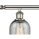 Ballston Caledonia 3 Light 36 inch Polished Nickel Island Light Ceiling Light in Charcoal Glass, Ballston