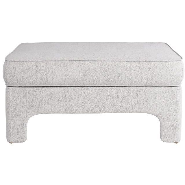 Ava 18 inch Stone Ottoman