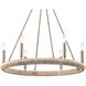 Cabana 6 Light 28 inch Lacquered Gold Chandelier Ceiling Light