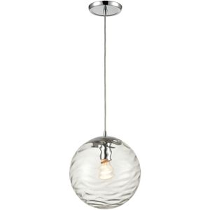 Water's Edge 1 Light 10 inch Polished Chrome Mini Pendant Ceiling Light