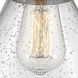 Franklin Restoration X-Large Cone 1 Light 12 inch Oil Rubbed Bronze Flush Mount Ceiling Light in Seedy Glass