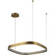 Yukon Pendant Ceiling Light in Vintage Brass