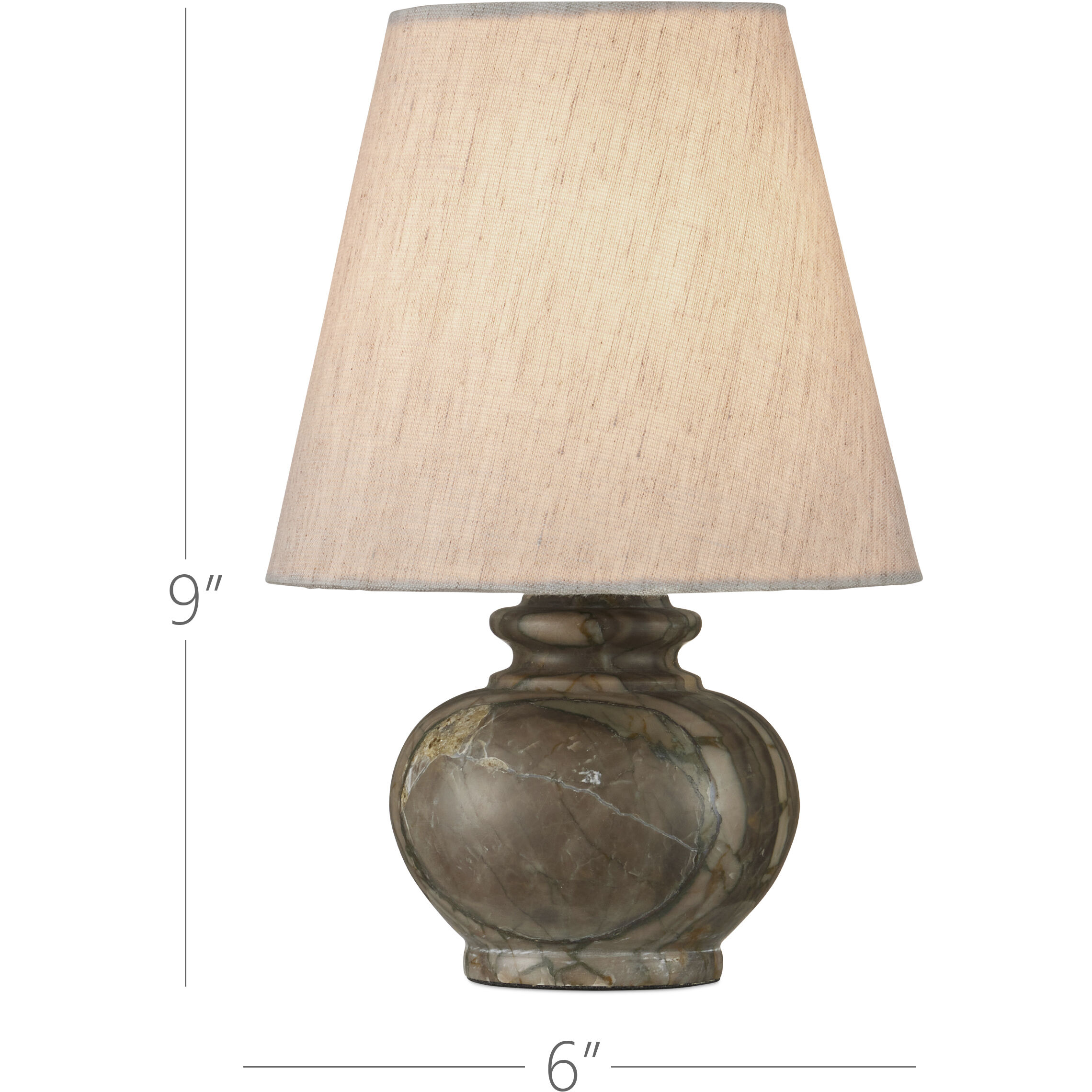 Piccolo 9 inch 25.00 watt Natural Green Mini Table Lamp Portable Light