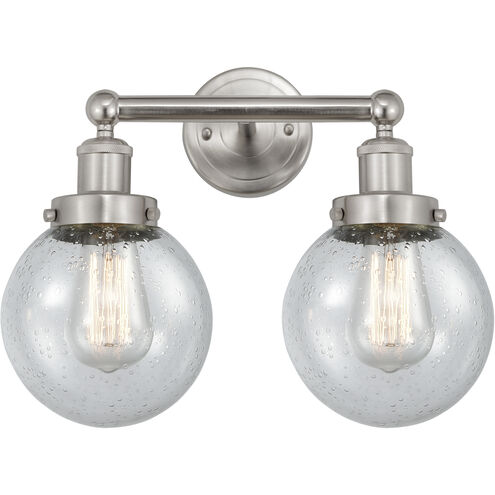 Beacon 2 Light 15.5 inch Brushed Satin Nickel Bath Vanity Light Wall Light