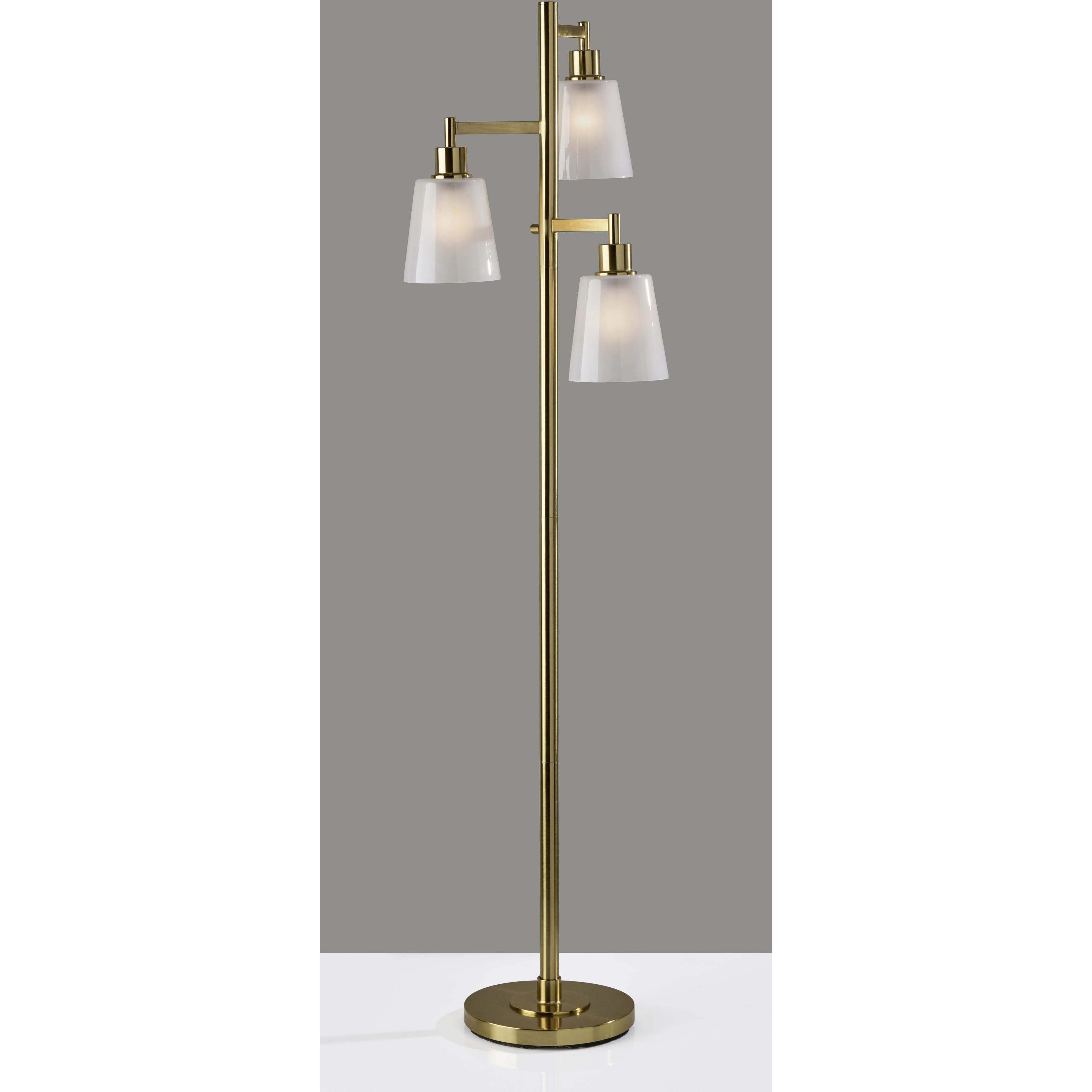 Gio 65 inch 60.00 watt Painted Brass Tree Floor Lamp Portable Light