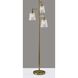 Gio 65 inch 60.00 watt Painted Brass Tree Floor Lamp Portable Light
