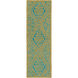 Tulemola 36 X 24 inch Olive, Teal Rug