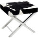 Canada 19 inch Chrome Ottoman