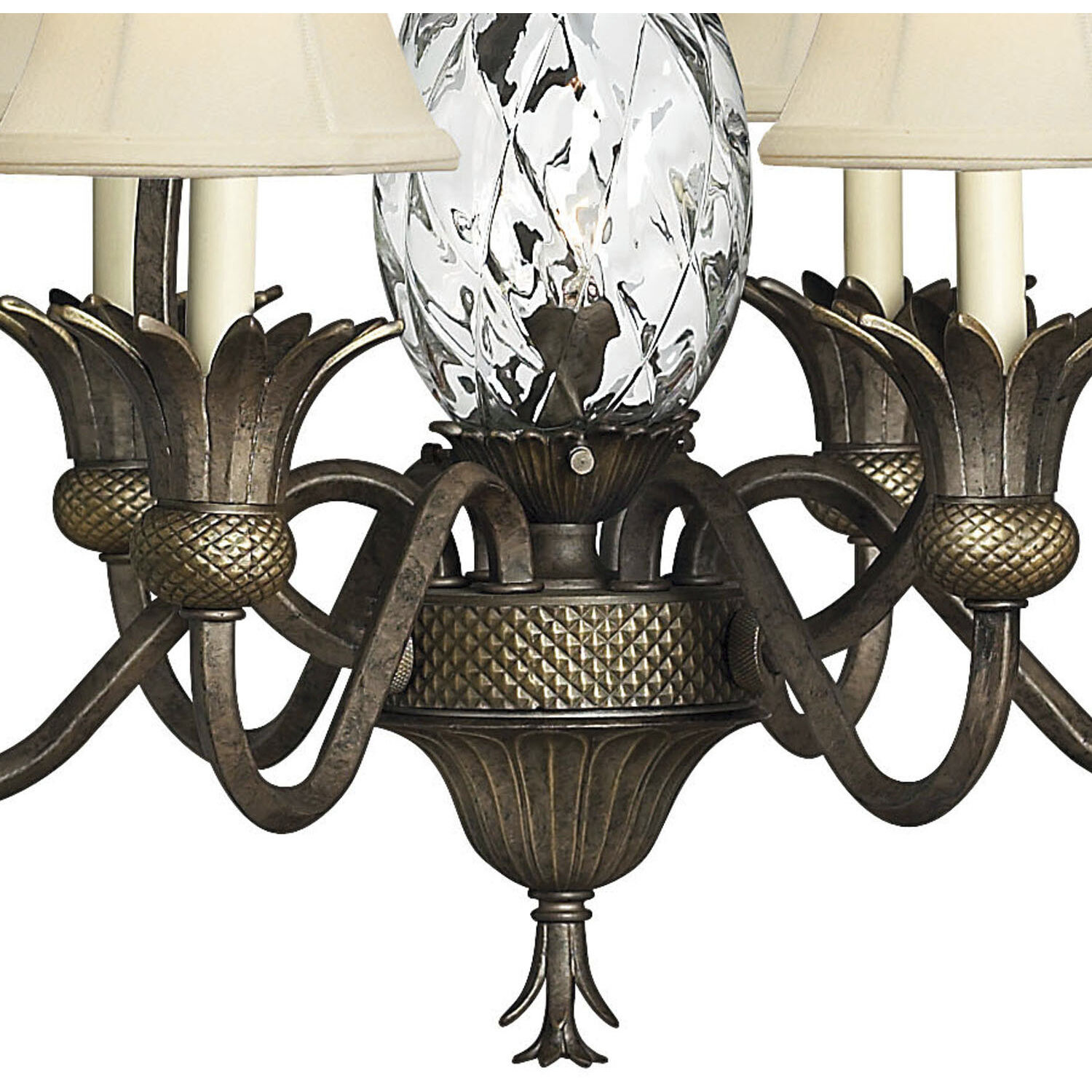 Plantation 7 Light 28 inch Pearl Bronze Indoor Chandelier Ceiling Light