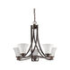Mia 5 Light 26 inch Oil Rubbed Bronze Chandelier Ceiling Light