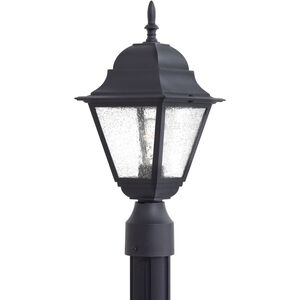 Bay Hill 1 Light 17 inch Coal Outdoor Post Mount Lantern in Black, Great Outdoors