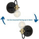 Axle 1 Light 6 inch Antique Bronze Bath Vanity Wall Light