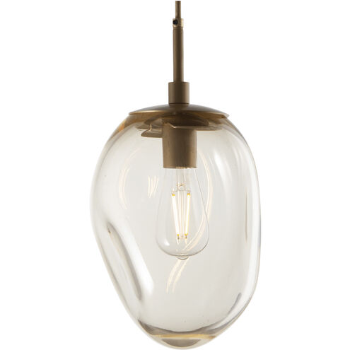 Meteo Incandescent 1 Light 9 inch Novel Brass Pendant Ceiling Light in Smoke