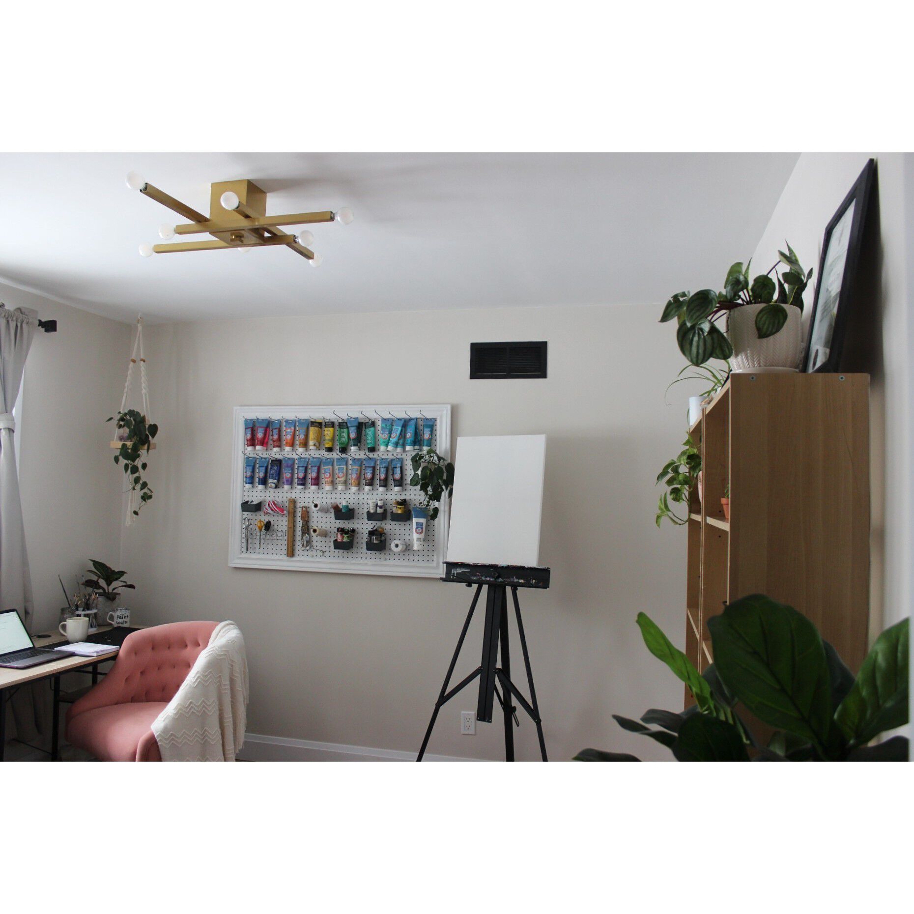 Dona LED 32 inch Aged Brass Flush Mount Ceiling Light