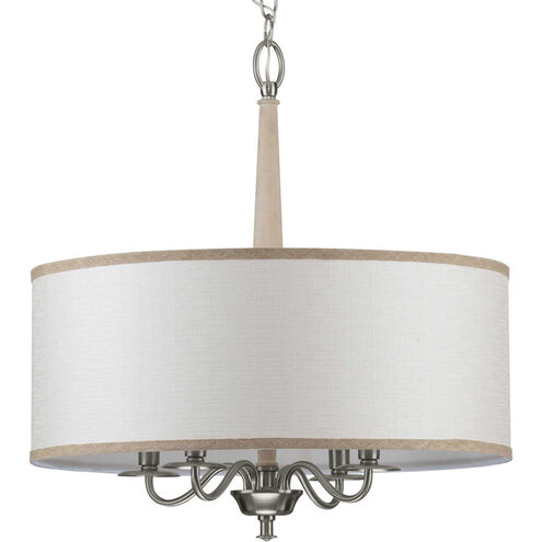 Durrell 4 Light 21 inch Brushed Nickel Chandelier Ceiling Light