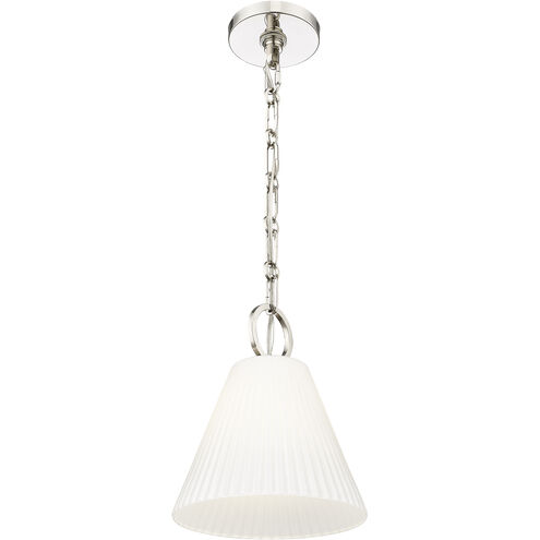 Alaric 1 Light 10 inch Polished Nickel Pendant Ceiling Light