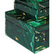Interstellar 7.75 inch Dark Green Boxes, Set of 2