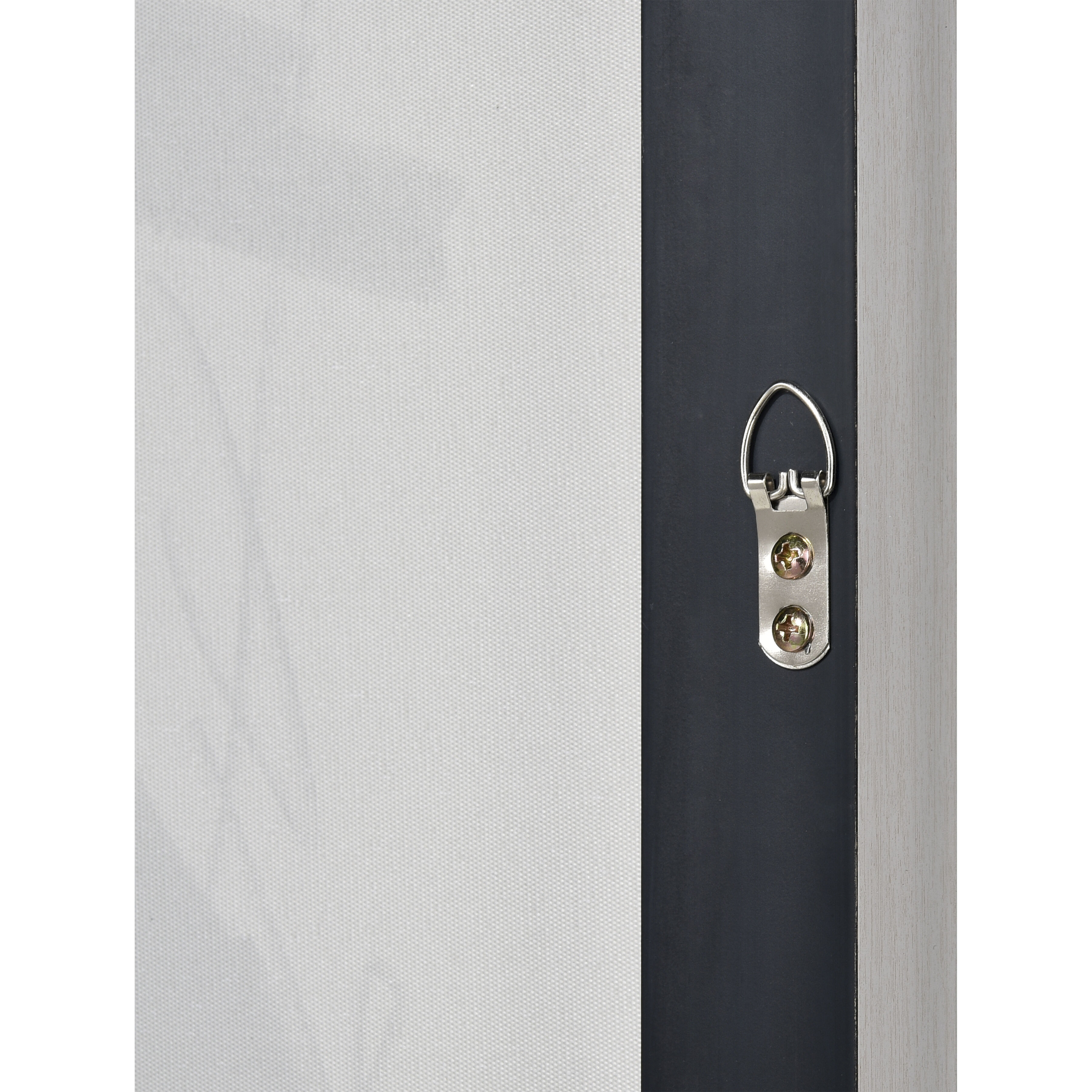 Beyer II Off White with Olive Green and Silver Framed Wall Art, Abstract