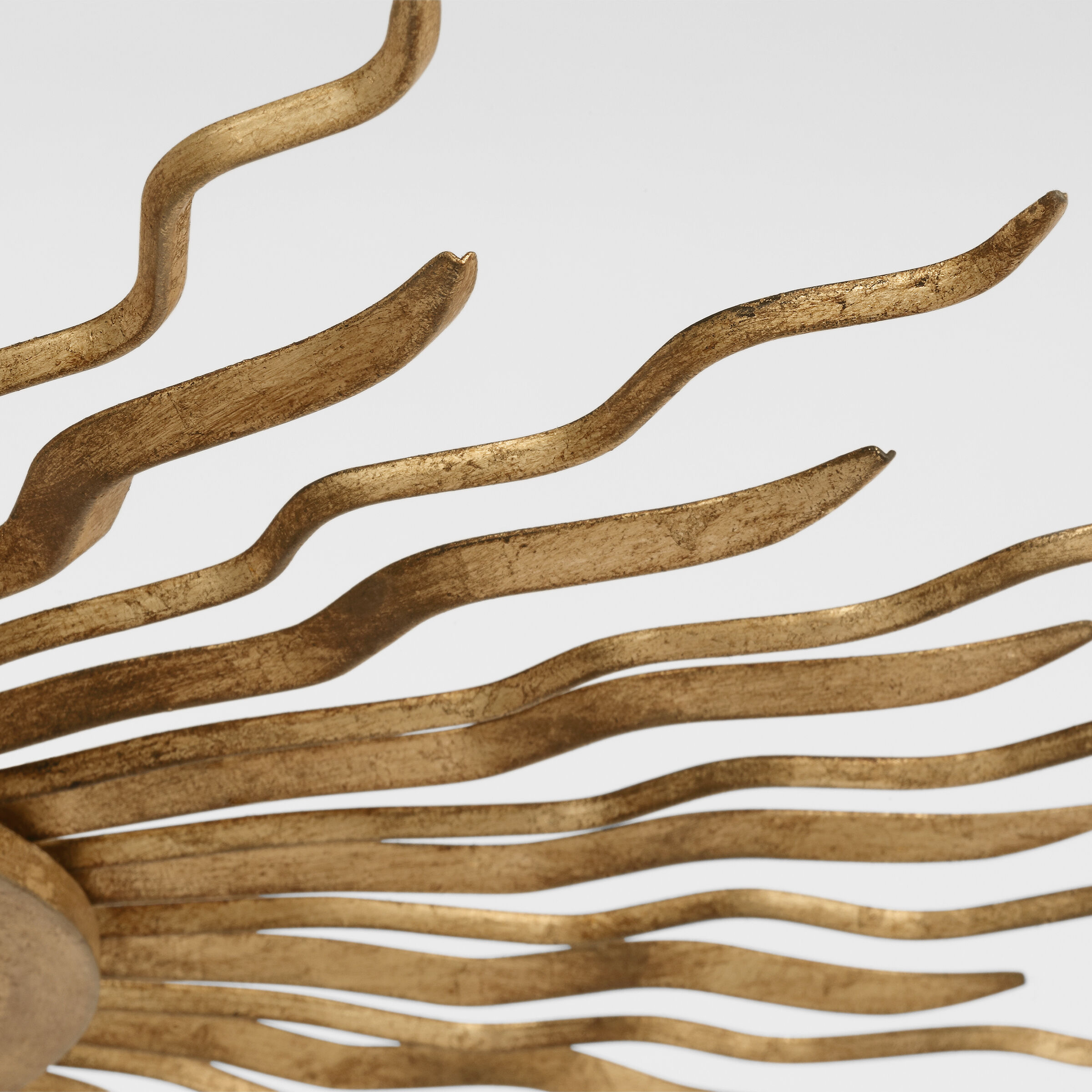 Suzanne Kasler Re LED 30.5 inch Gilded Iron Semi-Flush Mount Ceiling Light