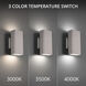 Edgey LED 10 inch Brushed Aluminum Outdoor Wall Light in 3000K, dweLED